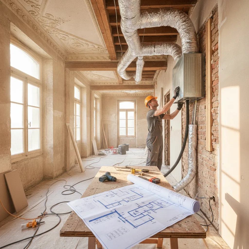Installation VMC double flux rénovation | Guide 2026 - installation vmc double flux renovation