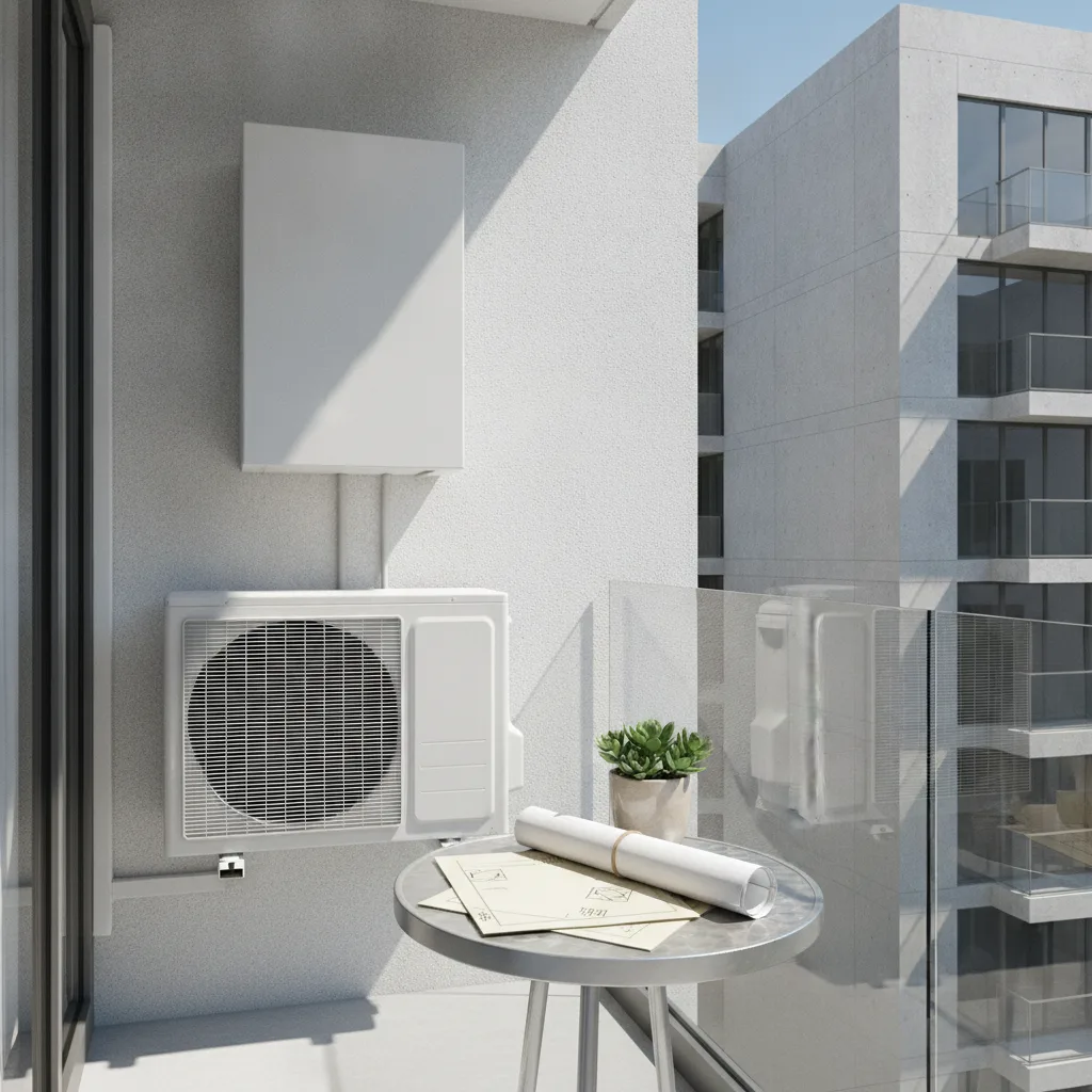 Unité extérieure de clim sur un balcon | Règles et démarches - unite exterieure clim balcon copropriete