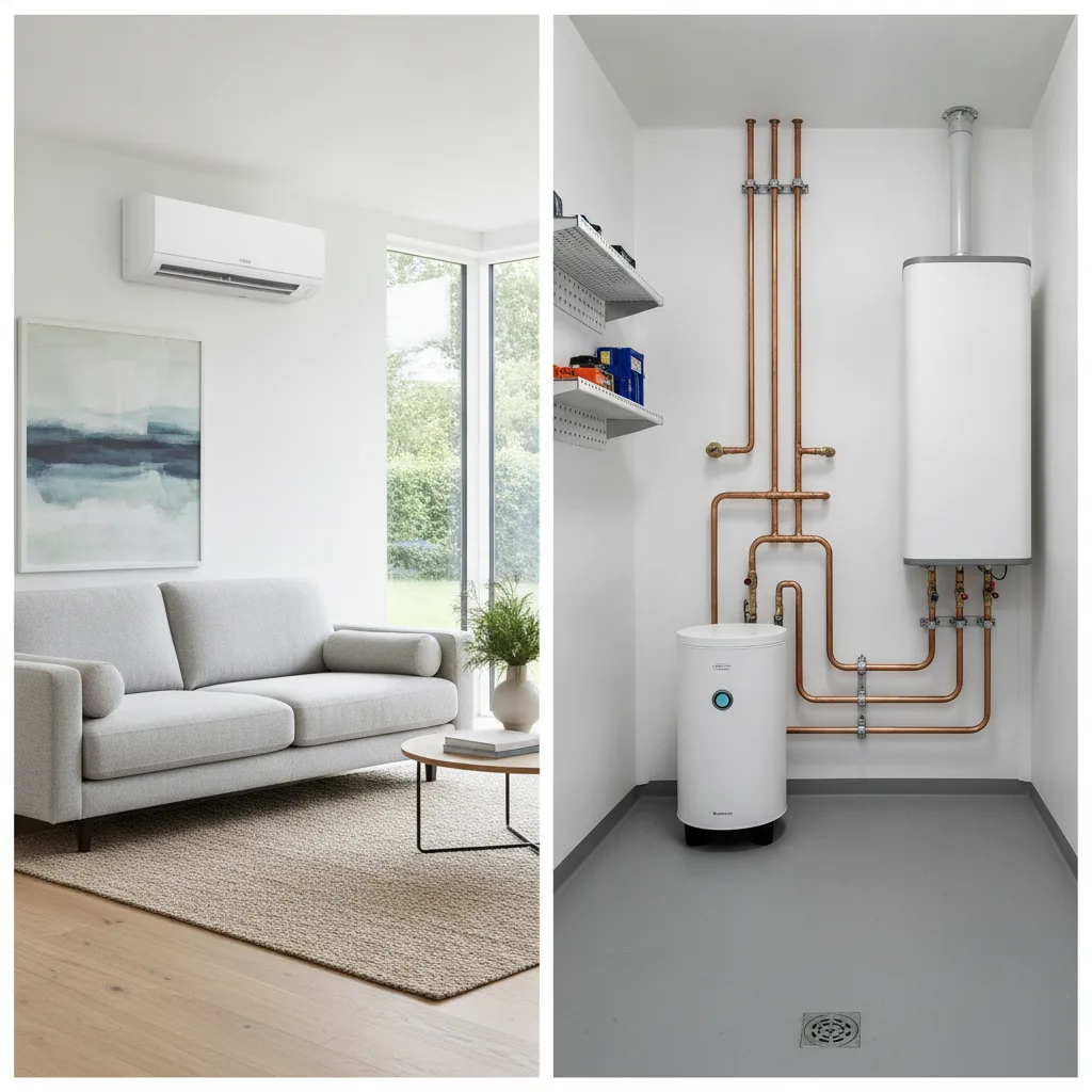 clim réversible ou PAC air-eau différence